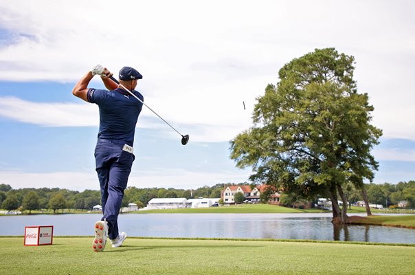 Bryson DeChambeau USA 8th Tee Tour Championship East Lake 2021