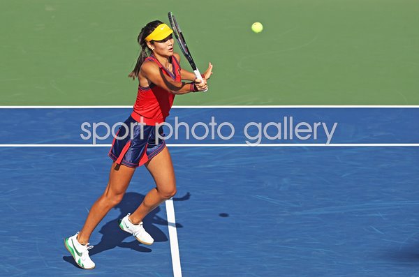 Emma Raducanu Great Britian forehand US Open New York 2021