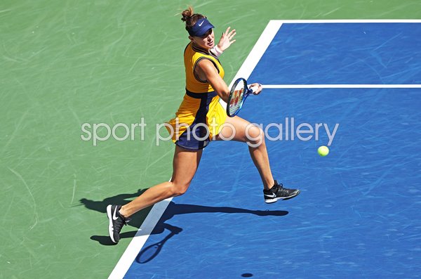 Belinda Bencic Switzerland Forehand Quarter Final US Open 2021  