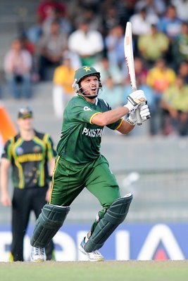 Shahid Afridi Pakistan bats World T20 2012 