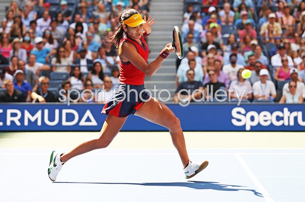 Emma Raducanu Great Britain Forehand Quarter Final US Open 2021  