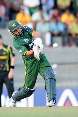 Shahid Afridi Pakistan bats World T20 2012 