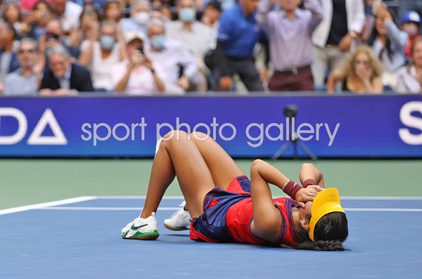 Emma Raducanu Great Britain US Open Winning Moment 2021