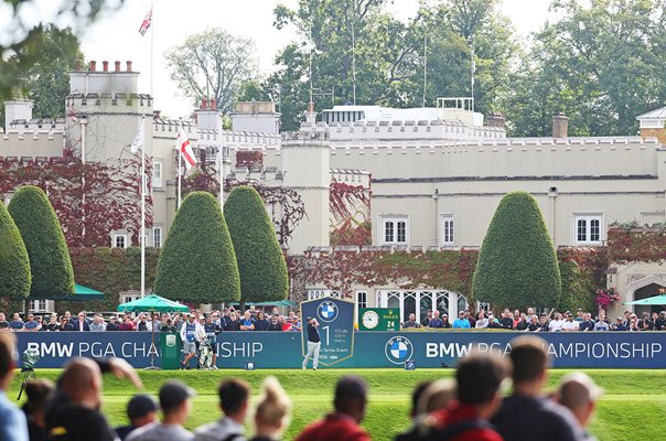 Andrew Johnston England 1st Tee and Clubhouse PGA Wentworth 2021