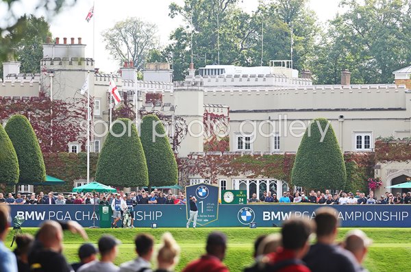 Andrew Johnston England 1st Tee and Clubhouse PGA Wentworth 2021