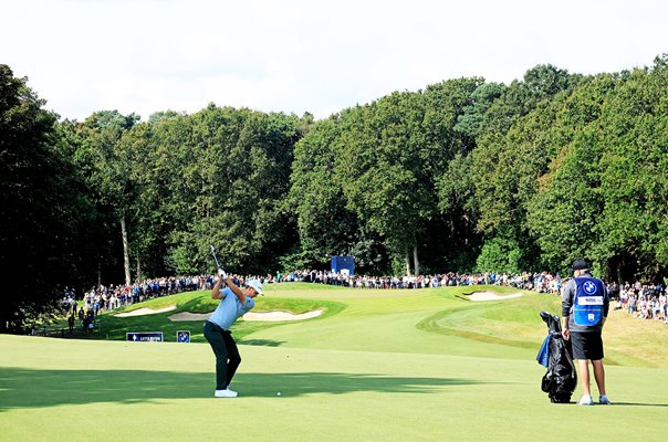 Justin Rose England 1st Hole PGA Championship Wentworth 2021