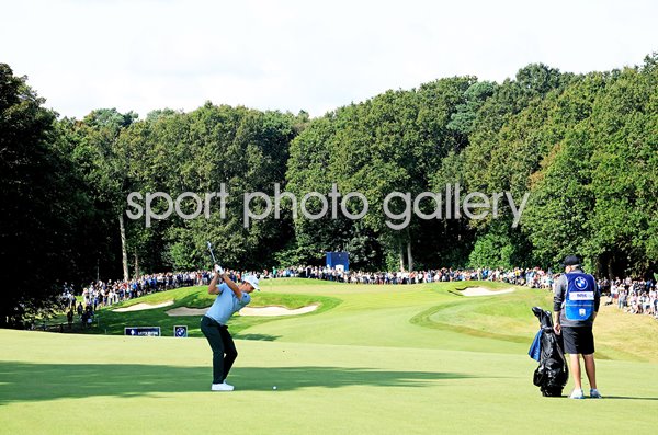Justin Rose England 1st Hole PGA Championship Wentworth 2021