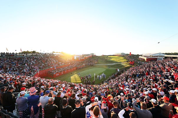 Sergio Garcia Europe Opening Tee Shot Day 1 Ryder Cup 2020