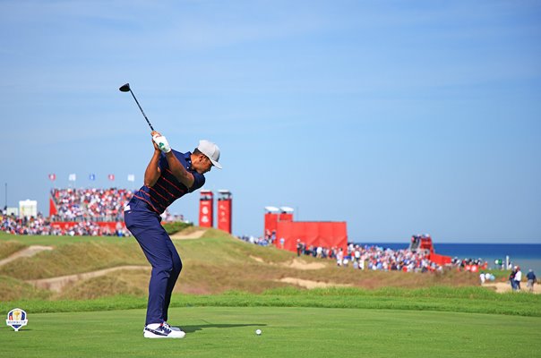 Tony Finau USA 6th Tee Day 1 Fourballs Ryder Cup 2020