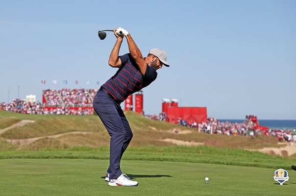 Dustin Johnson USA 6th Tee Day 1 Fourballs Ryder Cup 2020