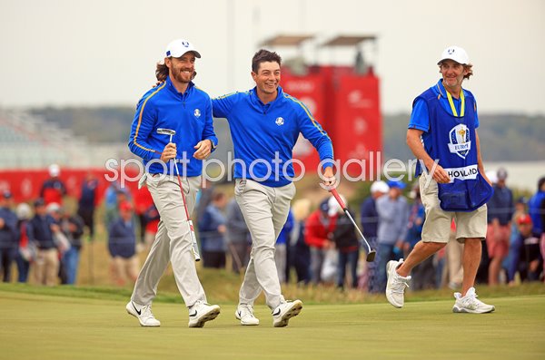 Tommy Fleetwood & Viktor Hovland Europe Day 1 Ryder Cup 2020