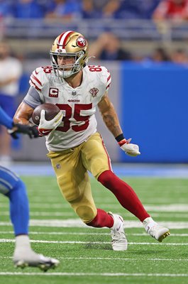 George Kittle San Francisco 49ers v Detroit Lions 2021