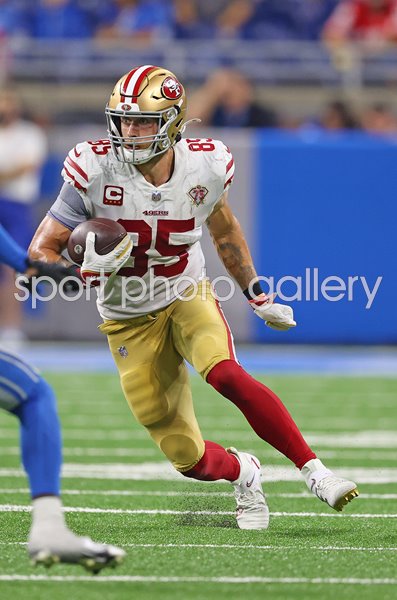 George Kittle San Francisco 49ers v Detroit Lions 2021