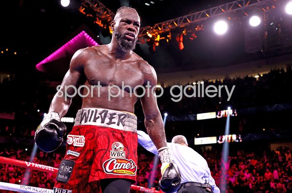 Deontay Wilder knocks down Tyson Fury Round 4 Trilogy Fight 2021
