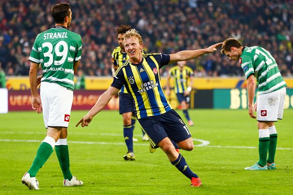 Dirk Kuyt celebration Fenerbahce 