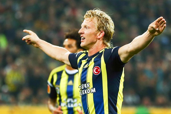 Dirk Kuyt of Fenerbahce celebrates