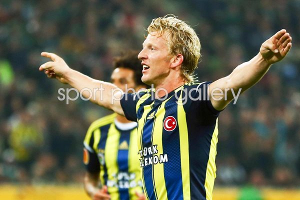Dirk Kuyt of Fenerbahce celebrates