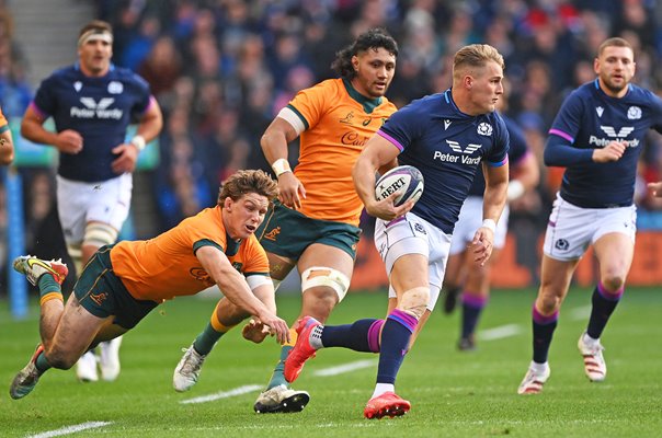 Duhan Van Der Merwe Scotland v Australia Murrayfield 2021