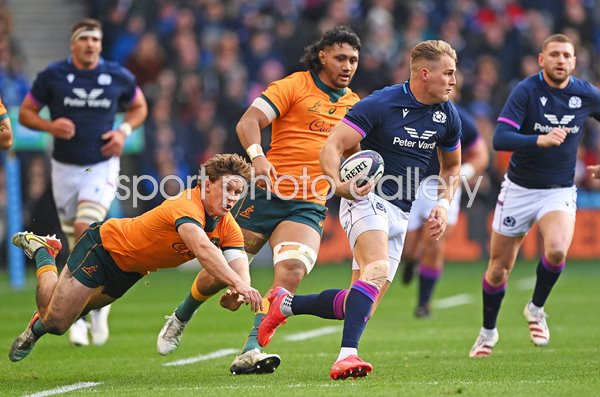 Duhan Van Der Merwe Scotland v Australia Murrayfield 2021