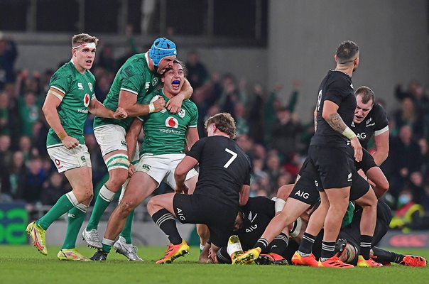 James Lowe Ireland celebrates v New Zealand Dublin 2021