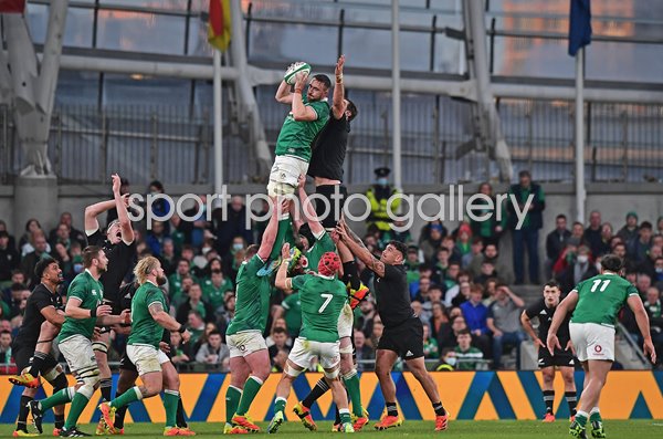Jack Conan Ireland lineout catch v New Zealand Dublin 2021