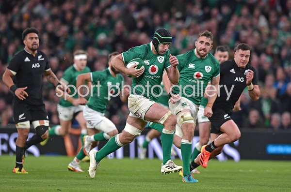 Caelan Doris Ireland scores try v New Zealand Dublin 2021