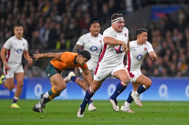 Jamie George England breaks v Australia Autumn Series 2021