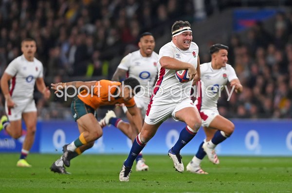 Jamie George England breaks v Australia Autumn Series 2021