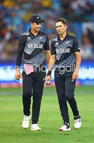 Tim Southee & Trent Boult New Zealand v Australia T20 World Cup Final 2021