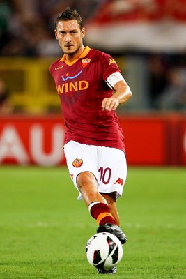 Francesco Totti of AS Roma in action