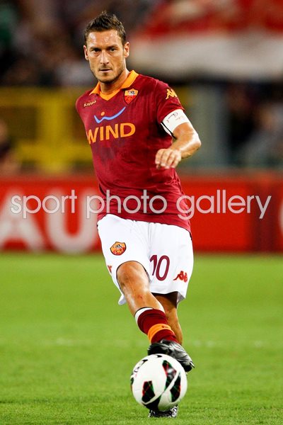 Francesco Totti of AS Roma in action