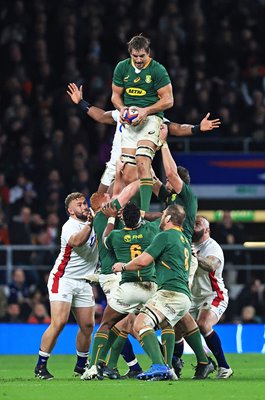 Eben Etzebeth South Africa lineout catch v England Autumn Series 2021