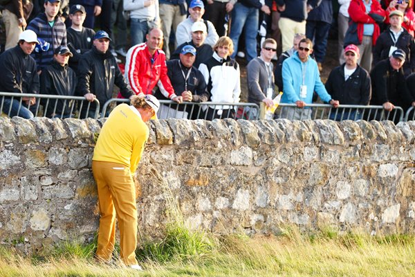 Miguel Angel Jimenez hits the wall at 17