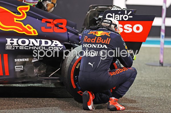 Max Verstappen Red Bull World Drivers Champion Abu Dhabi 2021