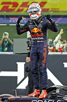Max Verstappen Red Bull celebrates World Drivers Title 2021  