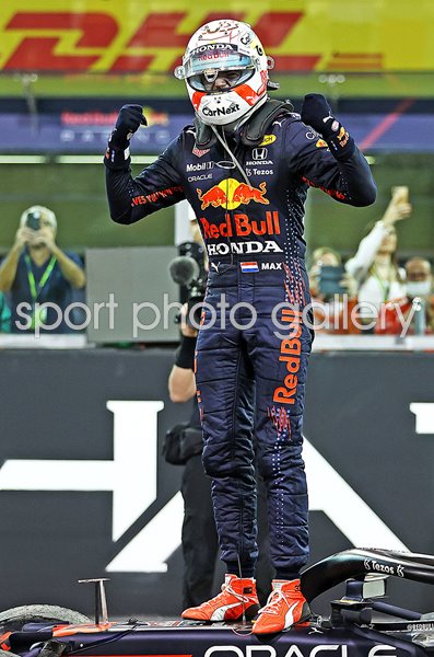 Max Verstappen Red Bull celebrates World Drivers Title 2021  