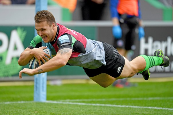 Andre Esterhuizen Harlequins scores v Bath Premiership Rugby 2022