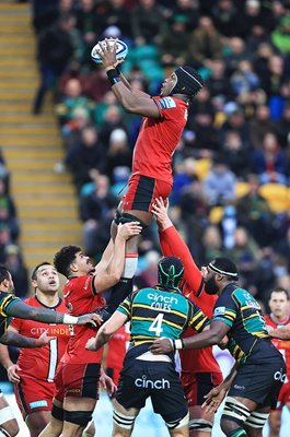 Maro Itoje Saracens v Northampton Saints Gallagher Premiership 2022