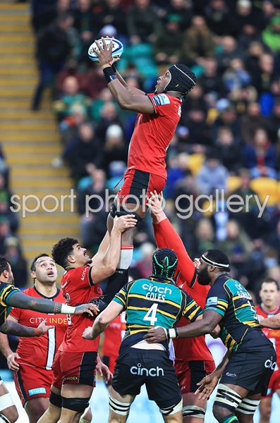 Maro Itoje Saracens v Northampton Saints Gallagher Premiership 2022