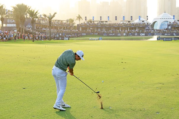 Viktor Hovland Norway 18th Hole Dubai Desert Classic 2022