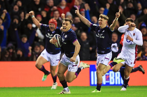 Ben White Scotland scores v England Murrayfield Six Nations 2022