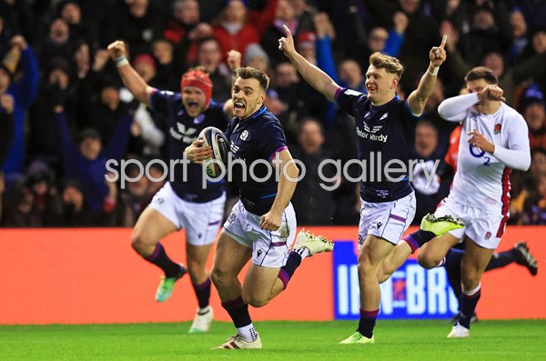 Ben White Scotland scores v England Murrayfield Six Nations 2022