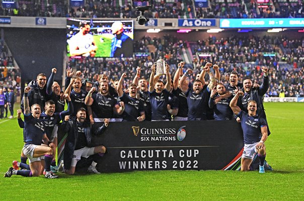 Scotland Calcutta Cup winners v England Murrayfield Six Nations 2022