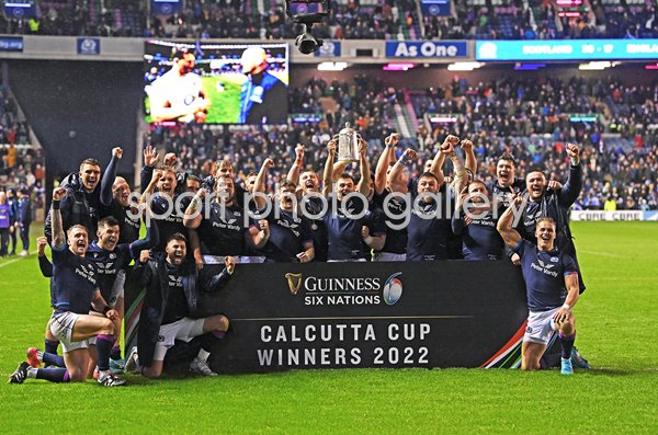 Scotland Calcutta Cup winners v England Murrayfield Six Nations 2022