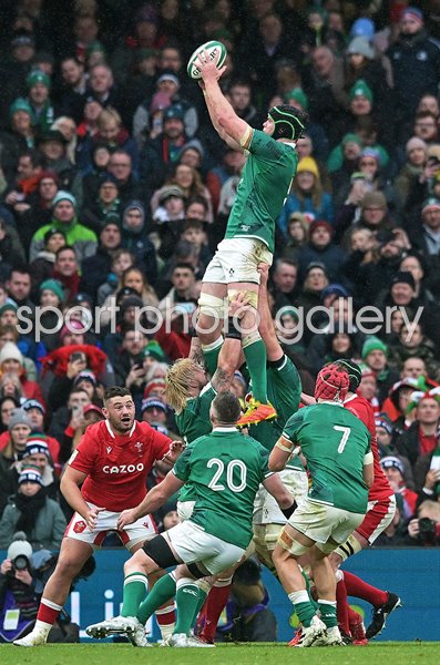 Tadhg Beirne Ireland v Wales Dublin Six Nations 2022