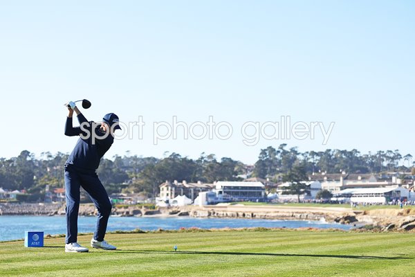 Jordan Spieth 18th tee Pebble Beach Pro-Am 2022