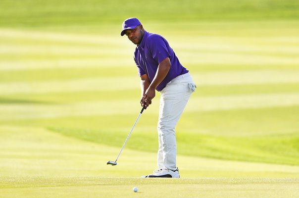 Harold Varner III USA Winning Putt Saudi International 2022