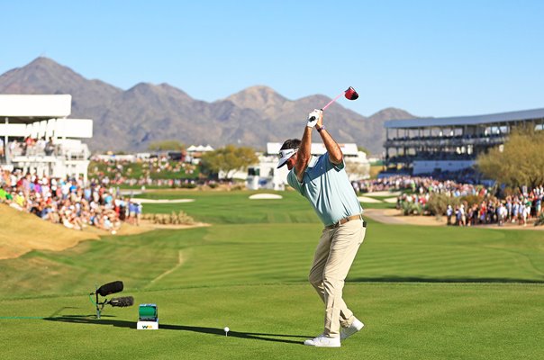 Bubba Watson USA drives 17th Hole TPC Scottsdale Phoenix Open 2022