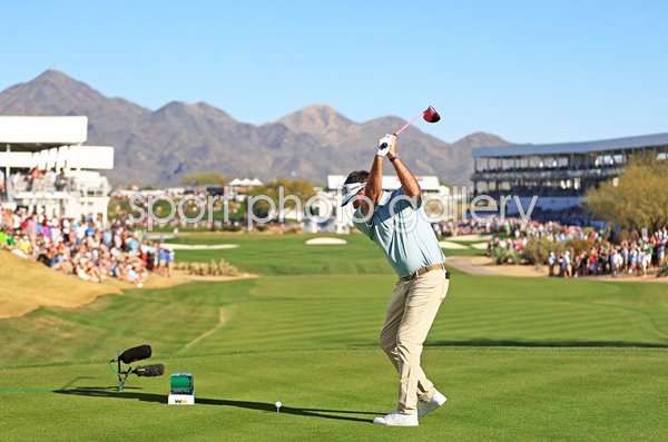 Bubba Watson USA drives 17th Hole TPC Scottsdale Phoenix Open 2022