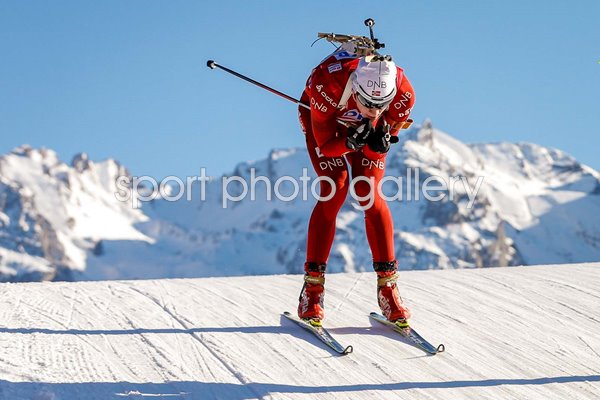 Johannes Thingnes Boe Norway wins Biathlon Sprint Gold France 2013